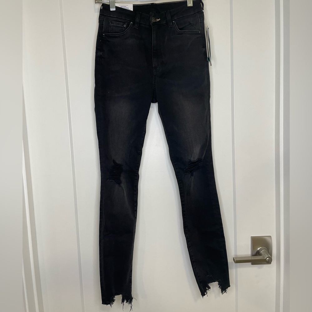 Distressed black jeans! New with tags, size 27